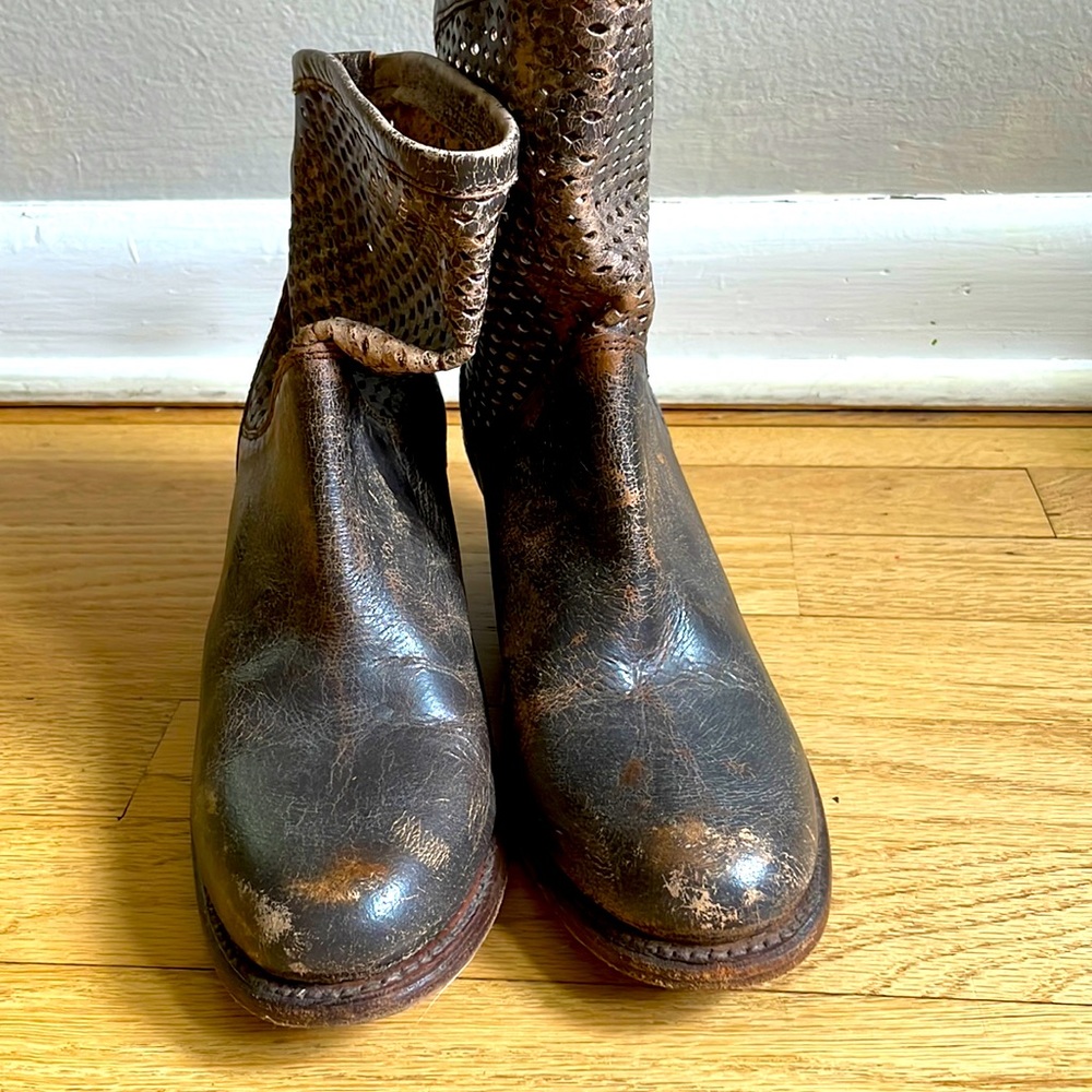 Leather booties bedstu